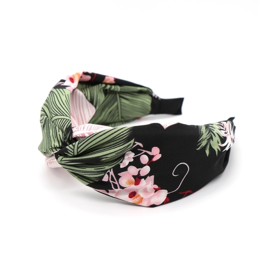 black-fabric-headband-with-pretty-botanical-print