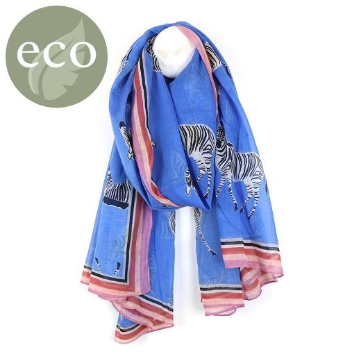 blue-zebra-print-scarf-with-pink-mix-border
