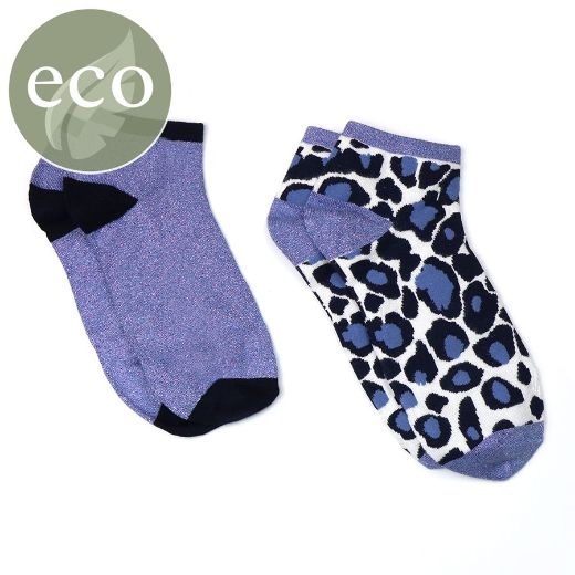 blueindigo-animal-print-2-pack-trainer-socks-with-lurex