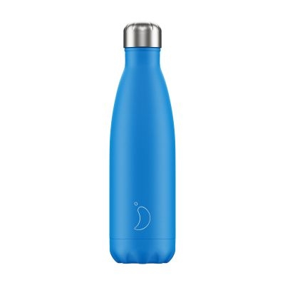 chillys-neon-blue-insulated-bottle