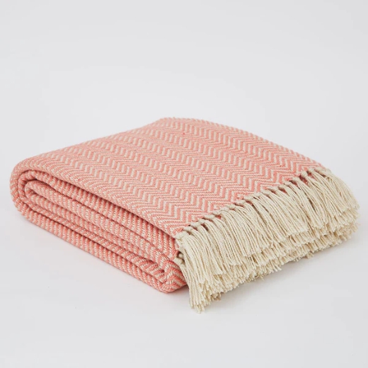 coral-herringbone-blanket