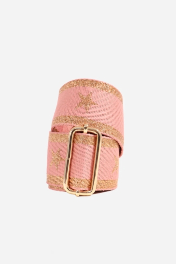dusty-pink-metallic-gold-star-stripe-bag-strap