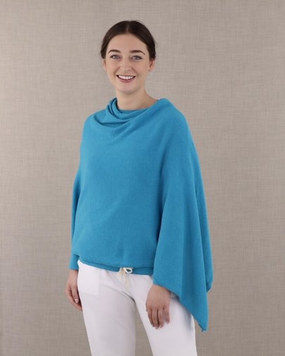 eco-collection-cotton-poncho-cyan