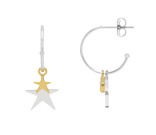 estella-bartlett-double-star-drop-earrings-silver-and-gold-plated