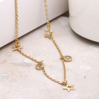 faux-gold-fine-chain-necklace-with-stars-and-crystals