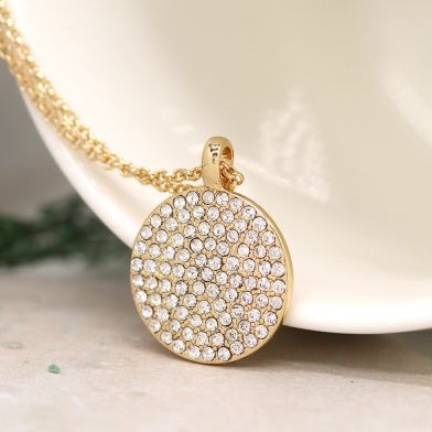 faux-gold-plated-cz-crystal-disc-necklace