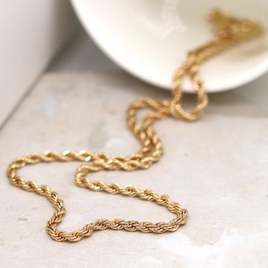 faux-gold-plated-rope-twist-chain-necklace