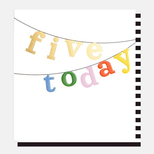 five-today-multi-text-bunting