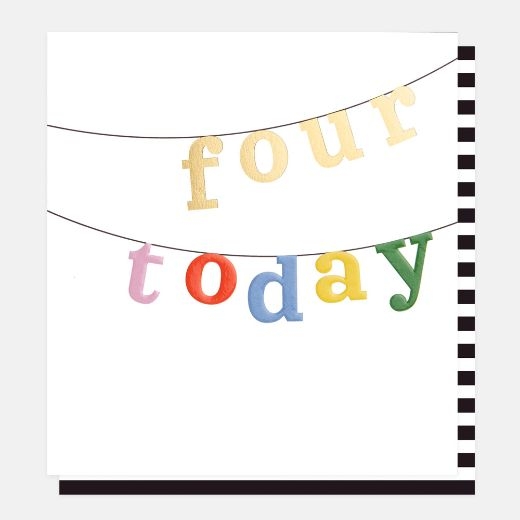 four-today-multi-text-bunting