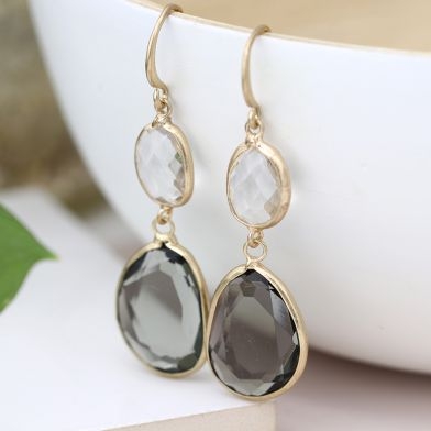 gold-plated-smoky-clear-crystal-drop-earrings