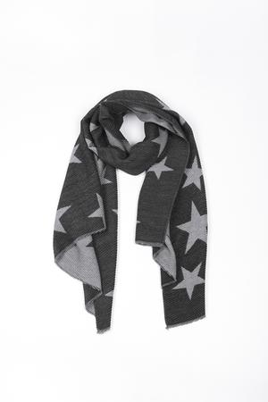 grey-star-pleated-scarf