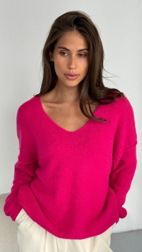 hailey-sweater-fuchsia