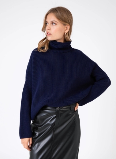 labion-navy-knit-turtleneck-sweater