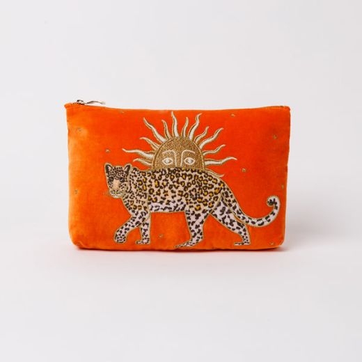 leopard-everyday-pouch-orange-popsicle-velvet