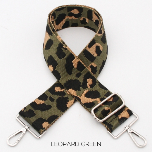 leopard-green-print-bag-strap