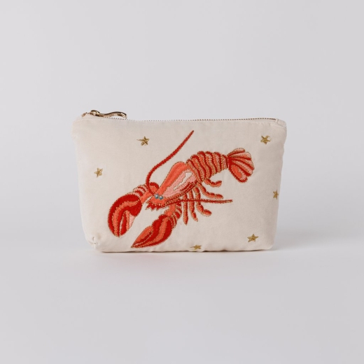lobster-velvet-makeup-bag