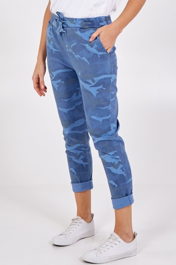 magic-camouflage-print-stretch-trousers-denim-blue-one-size