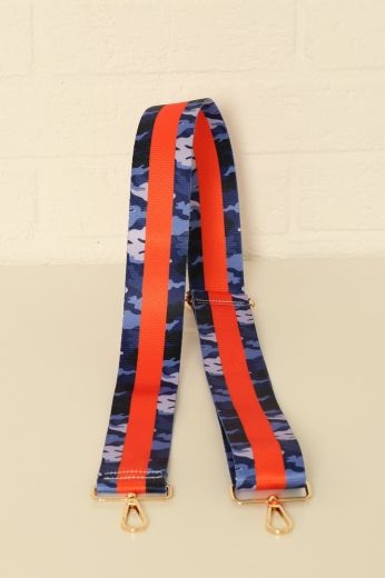 navy-orange-colour-stripe-camouflage-bag-strap