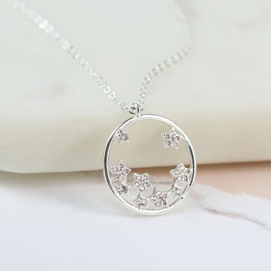 silver-plated-circle-crystal-stars-necklace
