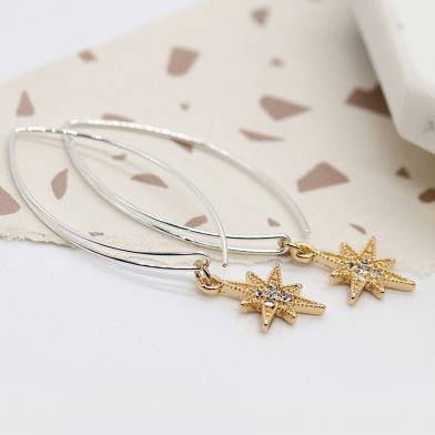silver-plated-wire-earrings-with-gold-and-crystal-star