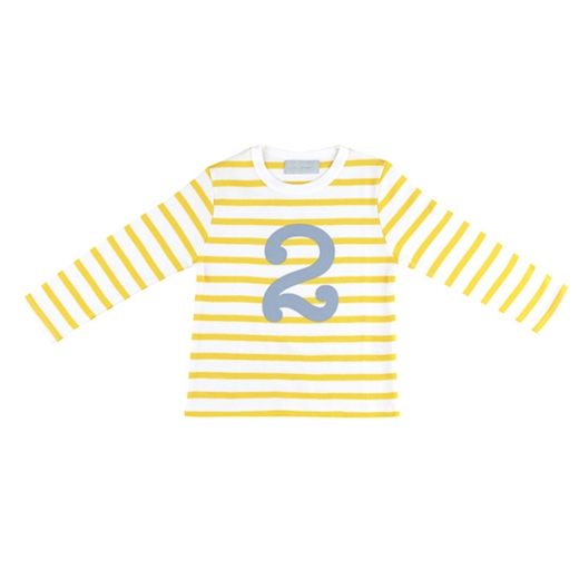 yellow-white-breton-number-t-shirt-23
